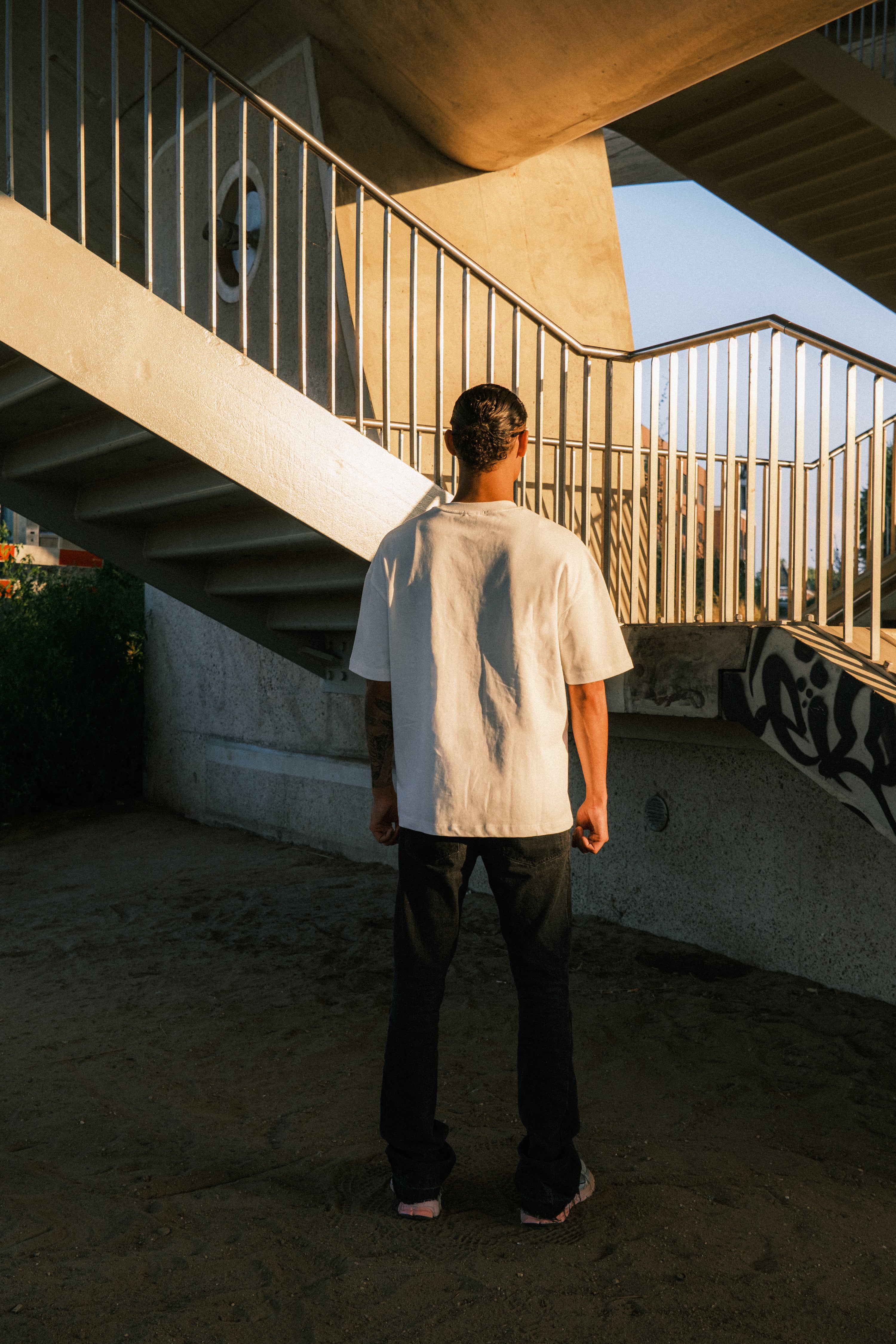 FADED LOGO T-SHIRT WHITE