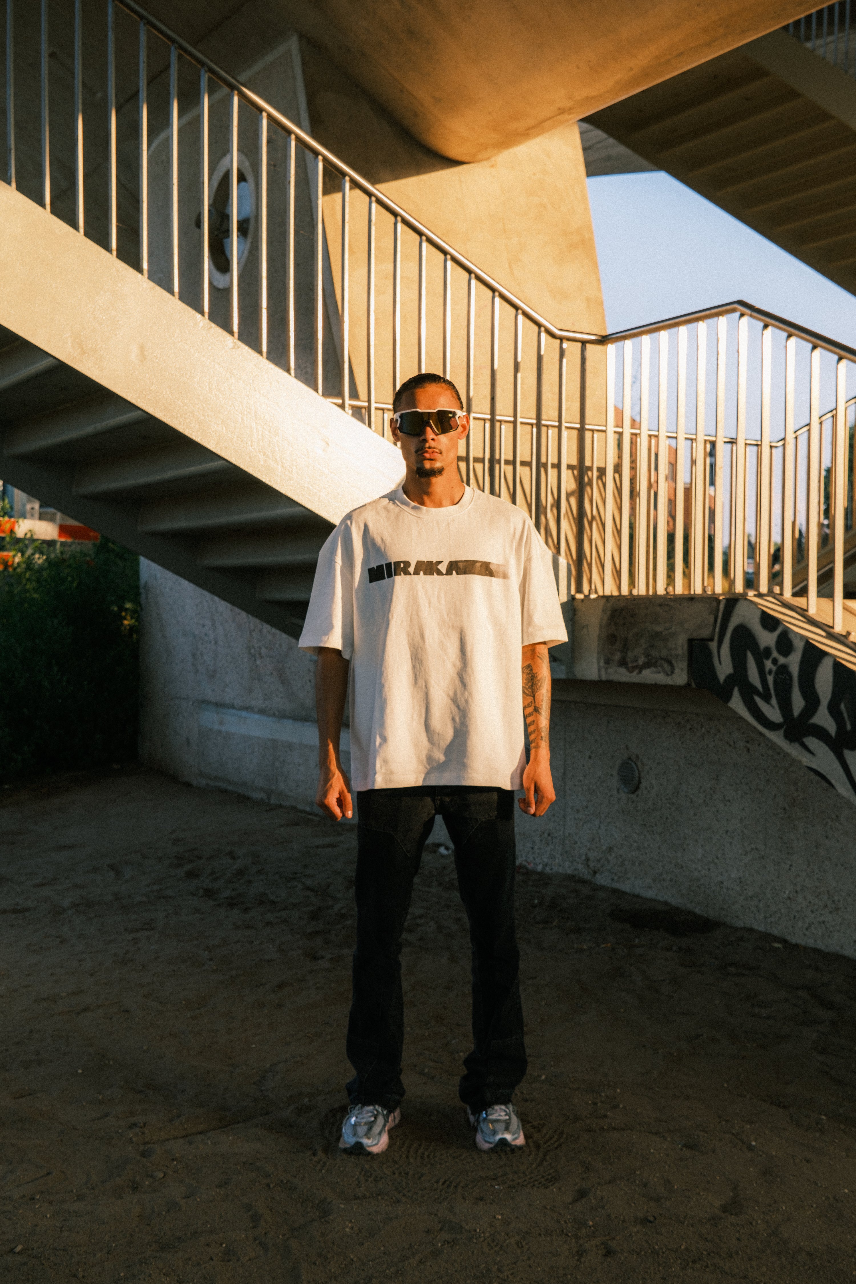 FADED LOGO T-SHIRT WHITE